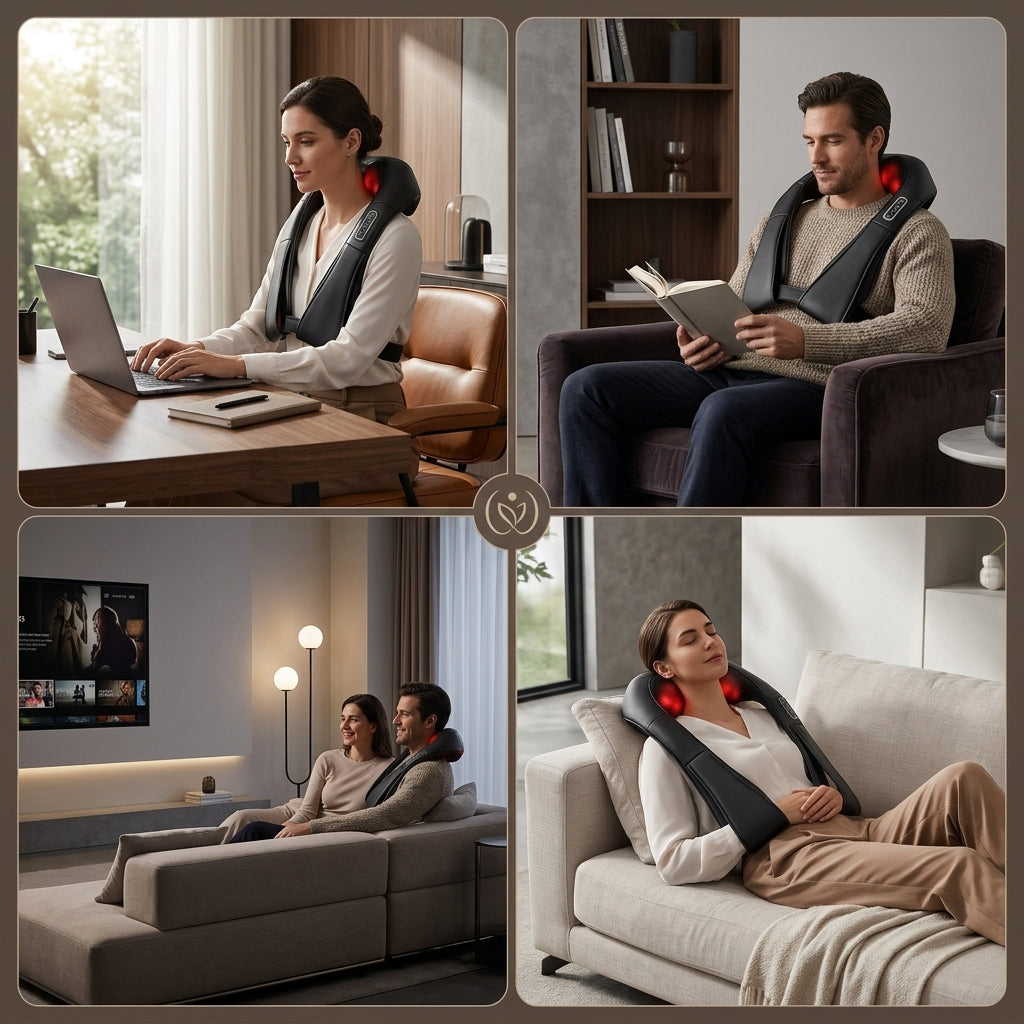 Velmora HeatRelief Pro™ – Heated Neck & Shoulder Massager