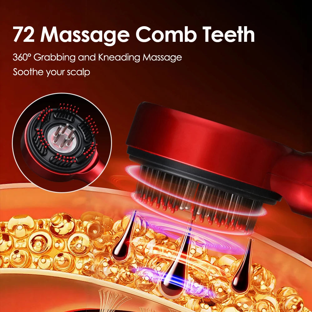Scalp massager oil applicator function
