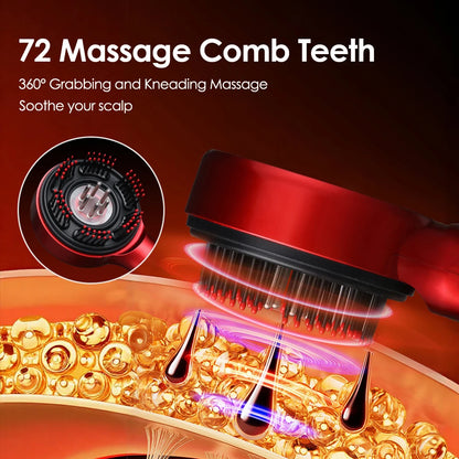 Scalp massager oil applicator function