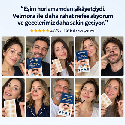 Velmora™ Manyetik Burun Bandı
